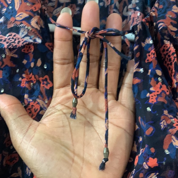 Ulla Johnson Cecily Cosmos Mini Dress Silk Blend Long Puff Sleeve Ruffle Floral - Picture 10 of 16